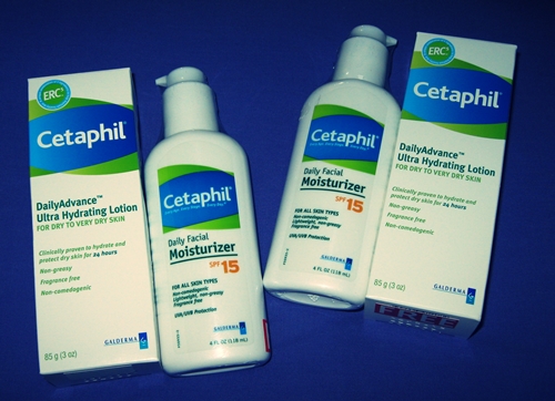 2 WINNERS!  Each get one Cetaphil Daily Facial Moisturizer with SPF 15 and one Cetaphil Daily Advance Ultra Hydrating Lotion